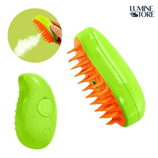 Cepillo de Vapor 3 en 1 para Gatos – Menos Pelo, Más Bienestar